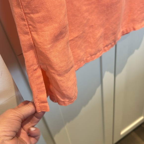 Tommy Bahama Coral Linen V-Neck Sleeveless SunDress Size XXS - Picture 10 of 13